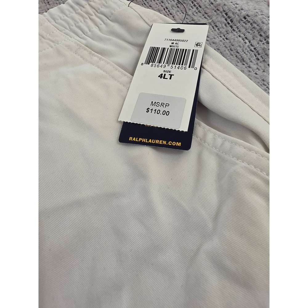 Polo Ralph Lauren Mens White Stretch Classic Fit Shorts 4XLT 711644995022 New - Picture 2 of 5